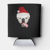 Bulldog Santa Essential T - Shirt Dosenkühler (Vorderseite)