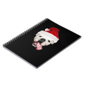 Bulldog Santa Essential T-Shirt Notizblock (Linke Seite)