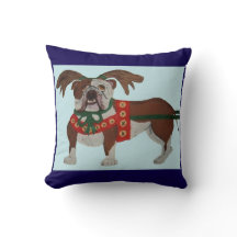 Bulldog Santas Rentiere