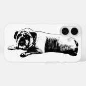 Bulldog-Sauberkeit Case-Mate iPhone Hülle (Rückseite (Horizontal))