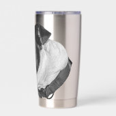 Bulldog Scarlet Tongue Charm Thermobecher (Rückseite)