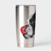 Bulldog Scarlet Tongue Charm Thermobecher (Vorderseite)