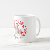 Bulldog, schlampige Küsse Kaffeetasse (VorderseiteRechts)