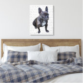 Bulldog Schlicht Leinwanddruck (Insitu (Schlafzimmer))