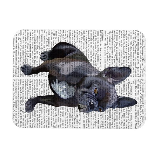 Bulldog Schlicht Magnet (Horizontal)