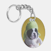 Bulldog Schlüsselanhänger (Vorderseite links)