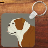 Bulldog Schlüsselanhänger (Rückseite)