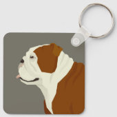Bulldog Schlüsselanhänger (Rückseite)