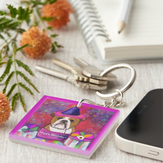 Bulldog Schlüsselanhänger (Vorderseite rechts)