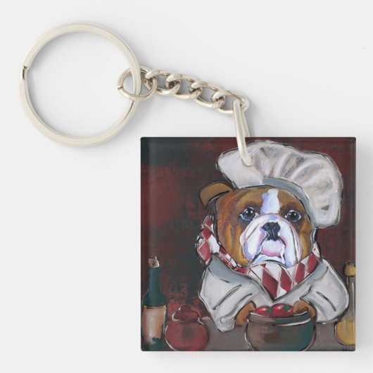 Bulldog Schlüsselanhänger (Vorderseite)