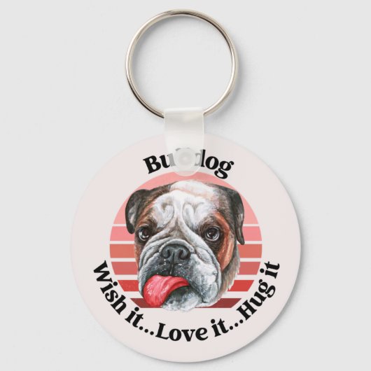 Bulldog-Schlüsselanhänger Schlüsselanhänger (Vorderseite)