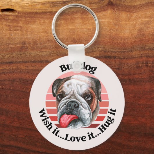 Bulldog-Schlüsselanhänger Schlüsselanhänger (Vorderseite)