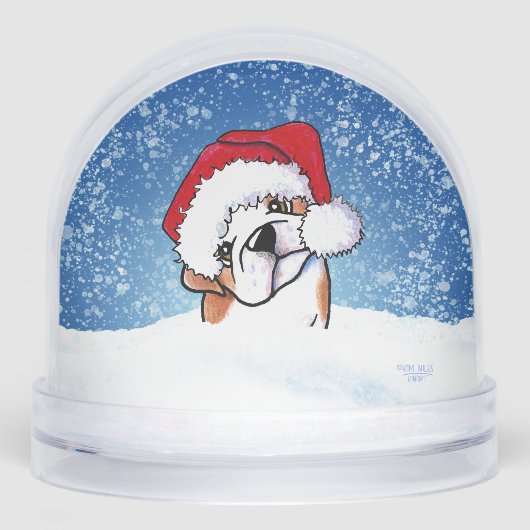 Bulldog Schneekugeln (Vorderseite)