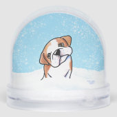 Bulldog Schneekugeln (Rückseite)
