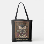 Bulldog Scholar | Cute French Bulldog Professor Tasche (Rückseite)