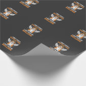 Bulldog-Schutzengel-Hund Geschenkpapier (Ecke)