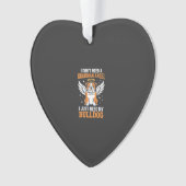 Bulldog-Schutzengel-Hund Ornament (Vorderseite)