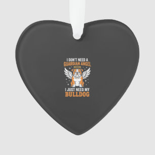 Bulldog-Schutzengel-Hund Ornament