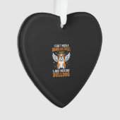 Bulldog-Schutzengel-Hund Ornament (Vorderseite)