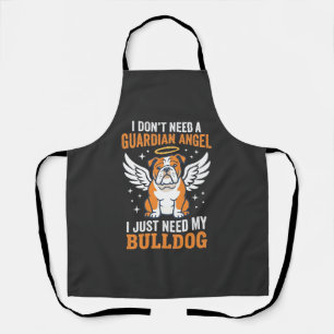 Bulldog-Schutzengel-Hund Schürze