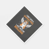 Bulldog-Schutzengel-Hund Serviette (Ecke)