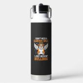 Bulldog-Schutzengel-Hund Trinkflasche (Vorderseite)