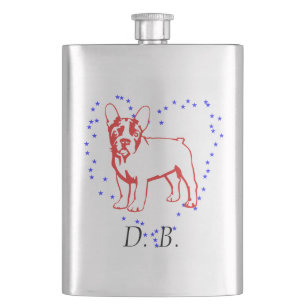 Bulldog-Schwarz Flachmann