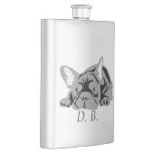 Bulldog-Schwarz Flachmann (Rechts)