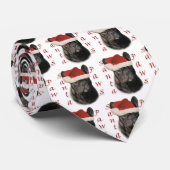 Bulldog (schwarz) krawatte (Gerollt)