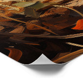 Bulldog schwarz und tan Welpe Poster (Ecke)