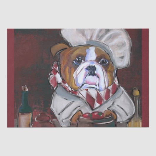 Bulldog Seidenpapier (Vorderseite)