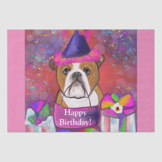 Bulldog Seidenpapier (Vorderseite)