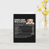 Bulldog Serviergröße - Hundebesitzer - Tierbestand Karte (Gelbe Blume)