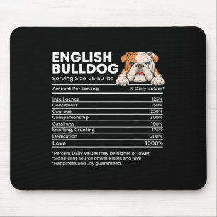 Bulldog Serviergröße - Hundebesitzer - Tierbestand Mousepad
