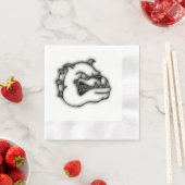 Bulldog Serviette (Beispiel)