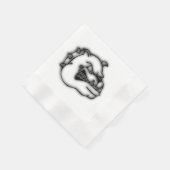 Bulldog Serviette (Ecke)