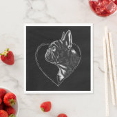 Bulldog Serviette (Beispiel)