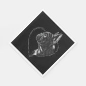 Bulldog Serviette (Ecke)