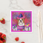 Bulldog Serviette (Beispiel)