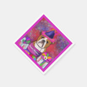 Bulldog Serviette (Ecke)