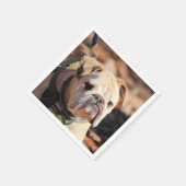 Bulldog Serviette (Ecke)