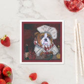 Bulldog Serviette (Beispiel)