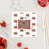 Bulldog Serviette (Beispiel)