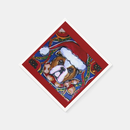 Bulldog Serviette (Ecke)
