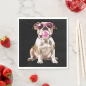 Bulldog Serviette (Beispiel)