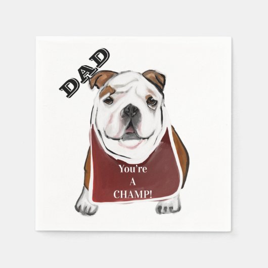BULLDOG SERVIETTE (Vorderseite)
