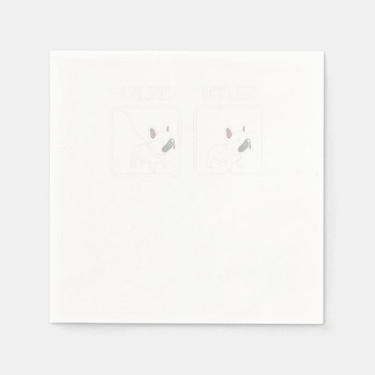 Bulldog Serviette (Vorderseite)