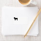 Bulldog-Silhouette Adressaufkleber (Insitu)
