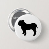 Bulldog-Silhouette Button (Vorne & Hinten)