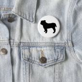Bulldog-Silhouette Button (Beispiel)